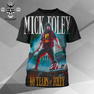 Mick Foley 2025 Tour 40 Years Of Foley Graphic All Over Print Shirt