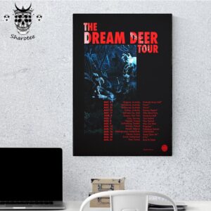 Montell Fish The Dream Deer 2025 Tour Dates Wall Decor Poster Canvas