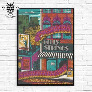 Second Shows Of Billy Strings At Bridgestone Arena Nashville Tennessee March 1st 2025 Wall Decor Poster Canvas