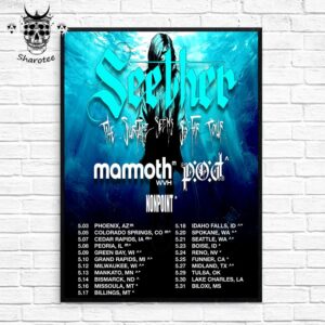 Seether The Surface Seems So Far Tour 2025 In May Wall Decor Poster Canvas