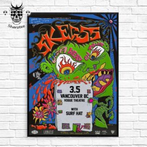 Skegss Shows At Vogue Theatre Vancouver Canada On March 5th 2025 Wall Decor Poster Canvas