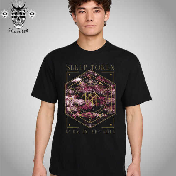 Sleep Token Even In Arcadia Album Cover In Hexagon With Logo Unisex T-Shirt