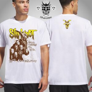 Slipknot 25th Anniversery Here Comes The Pain World Tour Goat Silhouette Graphic Two Sided Unisex T-Shirt