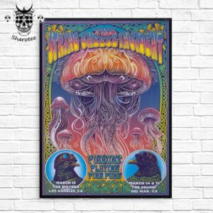 The String Cheese Incident Tour With Pigeons Playing Ping Pong From March 13th To 15th 2025 Wall Decor Poster Canvas