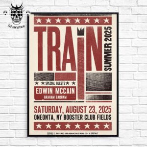 Train Summer Tour At Booster Club Fields Oneonta New York On August 23rd 2025 Wall Decor Poster Canvas