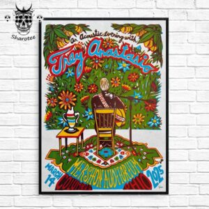 Trey Anastasio Show At Mershon Auditorium Columbus Ohio On March 14th 2025 Wall Decor Poster Canvas