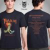 Trivium Skeleton Emblem Graphic Two Sided Unisex T-Shirt