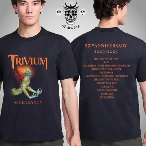 Trivium Ascendancy 20th Anniversary 2005-2025 Graphic Two Sided Unisex T-Shirt