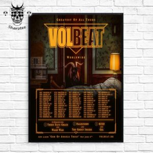 Volbeat New Album God Of Angels Trust And Greatest Of All Tours 2025 Wall Decor Poster Canvas